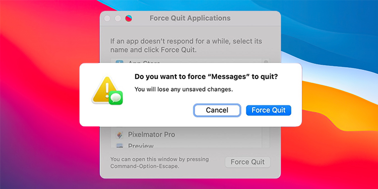 how to force quit any app on mac