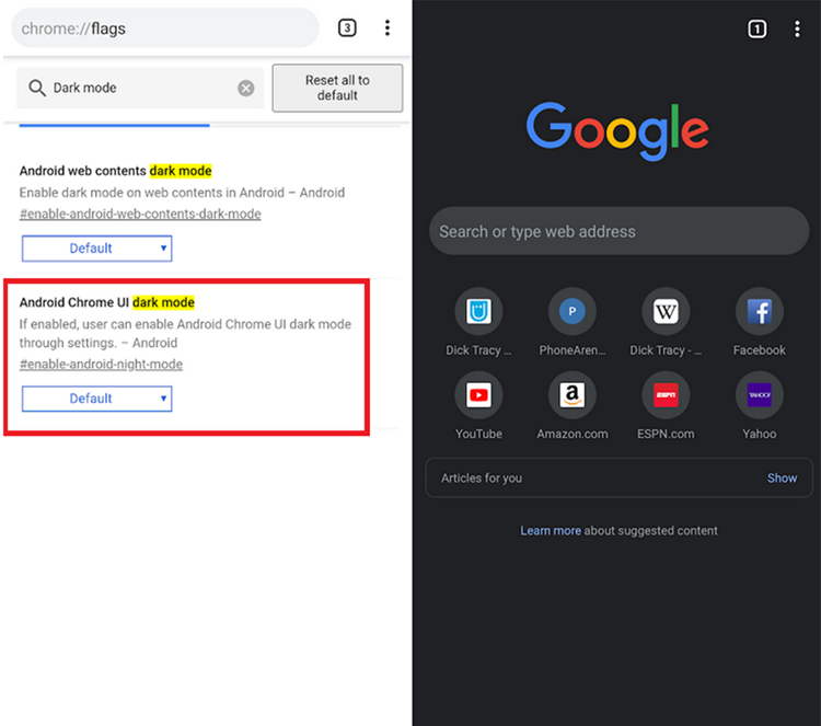 how to activate google chrome dark mode in your devices