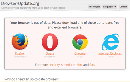 how to update internet browser