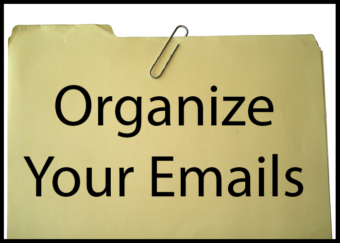 how to use files function to organize emails