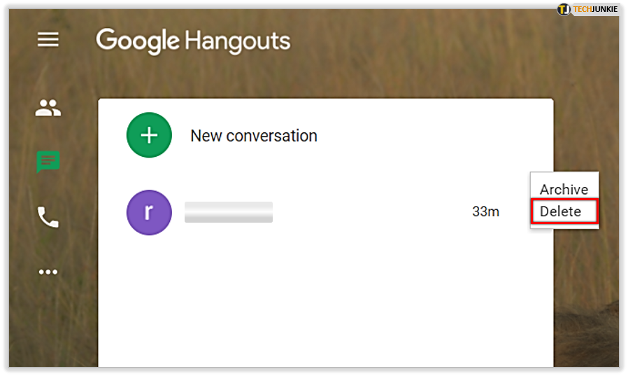 How to delete photos from Google Hangouts