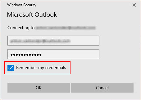 how to fix Windows Security Keeps Asking for Outlook Password error