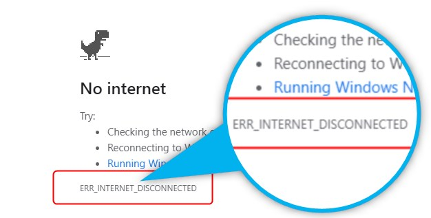 how to Fix ERR_INTERNET_DISCONNECTED Error in Google Chrome