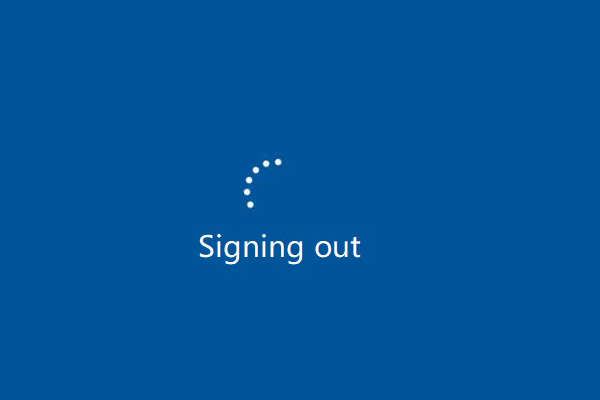 how to Sign out of Windows 10