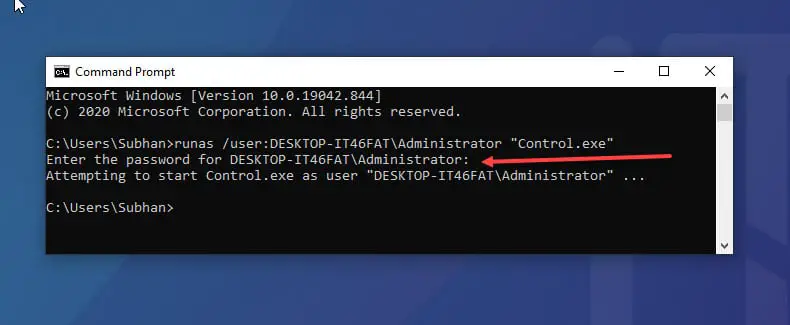 how to Open Command Prompt as Administrator in Windows 10