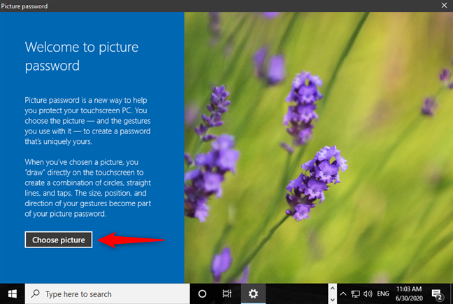how to reset Forgotten Picture password in Windows 10