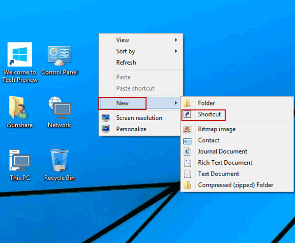 How to Create a Shortcut on Desktop in Windows 10